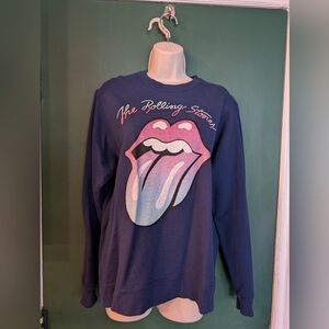 Rolling Stones Navy crew neck sweatshirt size medium